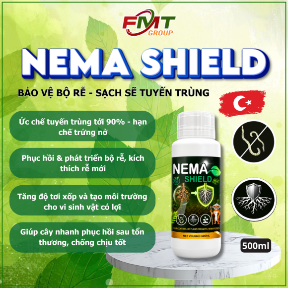NEMA SHIELD - chiết xuất cây Neem giúp hỗ trợ kiểm soát tuyến trùng gây hại